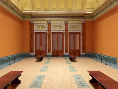 Museum Interior - London National Gallery - Central Hall 3D model