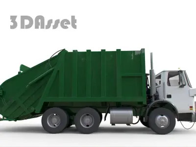 Garbage truck 3D model