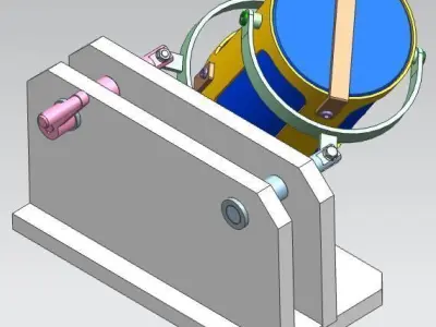 HAND OPERATED TUMBLER MIXER 3D CAD MODEL 3D model