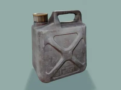 3D Scan Plastic Canister Low-poly 3D model