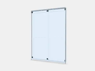 GRIMO Pair of sliding doors 2 Low-poly 3D model