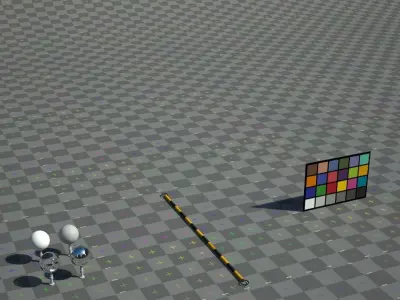 Barrier Bar Low-poly 3D model