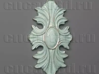 Rosette decorative wall plaque 3D print model