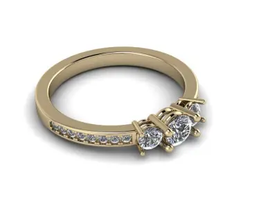 Jewelry Ring 3D print model 4