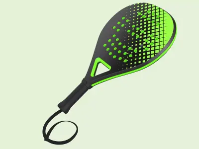 Padel Tennis Racket 3D model