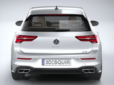 Volkswagen Golf GTE 5-door 2020 3D model