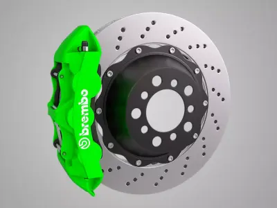 Front Brembo Brake 3D model