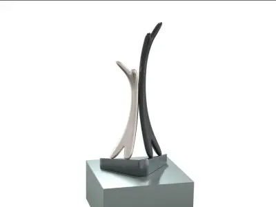 abstract sculpture 3D model