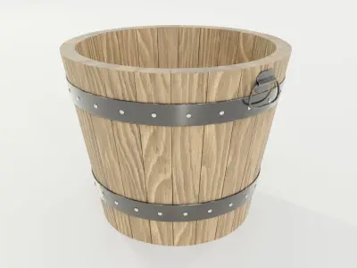 Wooden Planter 3D model purchase