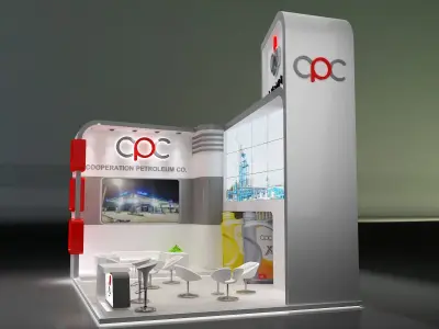 Booth Exhibition Stand a229d 3D model