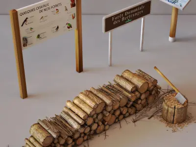 Foret domaniale  Free 3D model