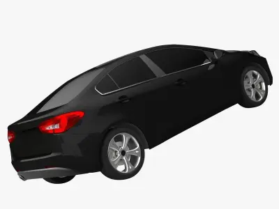 Sedan 2 car 3D model