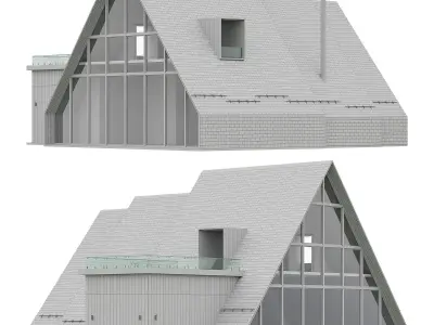 A Frame house1 3D model
