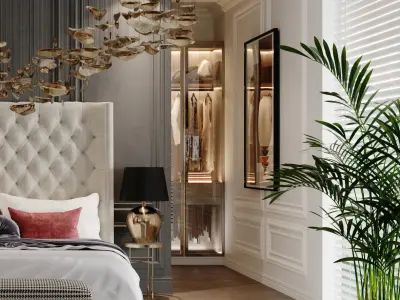 Modern Bedroom Luxury  3D model