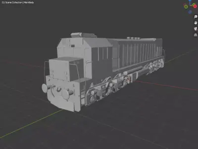 GM Electro Motive Division G26C Export Locomotive Low-poly 3D model
