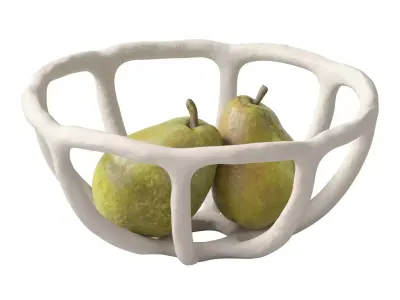 Nested bowl with pears 3D model