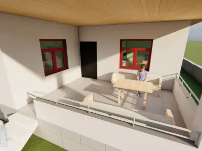 Village House Revit 3D model