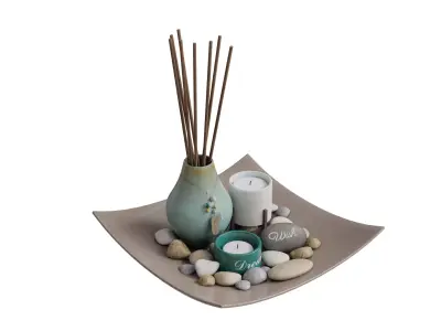 Sea Grass Decoration Set 3D model