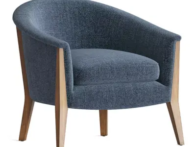 Oana Mid Century Armchair 3D model