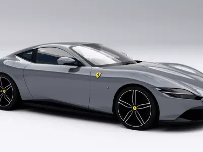 Ferrari Roma 2020 Low-poly 3D model