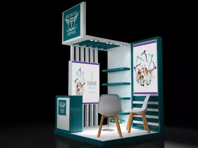 Booth Exhibition Stand a220 3D model