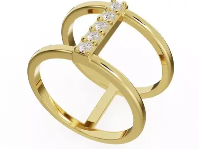 Two rail band ready for 3D print 3D print model