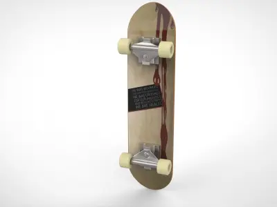 Skateboard 3D model 5