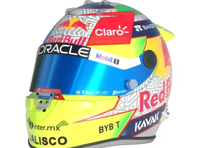 F1 Red Bull Helmets 2023 3D model