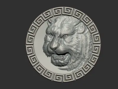 tiger head 3D print model purchase