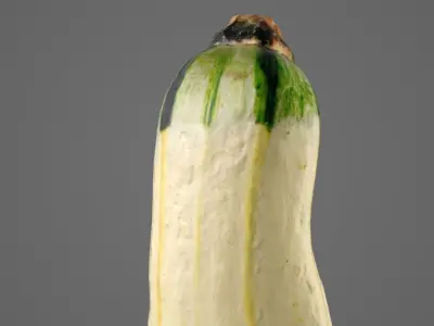 Decorative Pumpkin 8K Low-poly 3D model