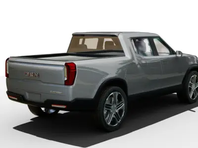 Generic Pickup v25 Low-poly 3D model