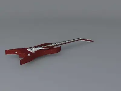 Jackson razor guitar Free 3D model