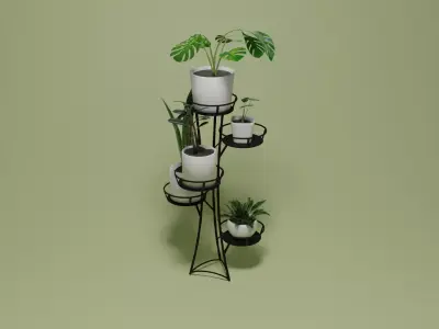 Flower Stand PBR Ready for Unreal Engine 5 Low-poly 3D model