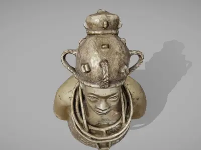 Oloi Bust Low-poly 3D model