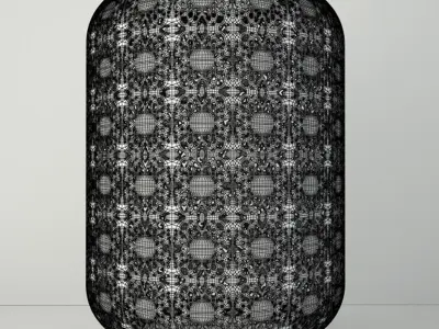 Silver Lace Lanterns 3D model