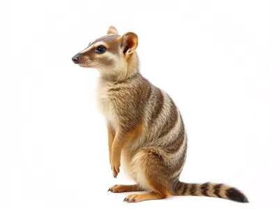 Striped Numbat Creature model pack Low-poly 3D model