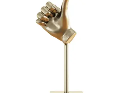 Hand figurine 3D model
