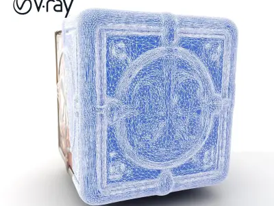 Ornate Decorative Cube Model Pack Texture
