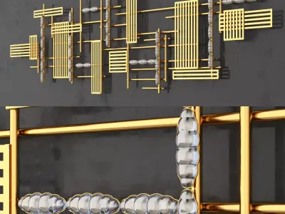 Luxury wall hanging decoration 3D model