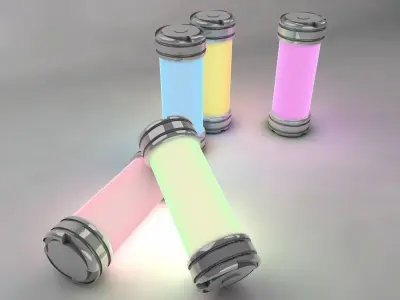 3D models of energy cylinders 3D model