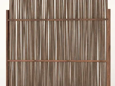 Screen thin branch wood decor n2 3D model
