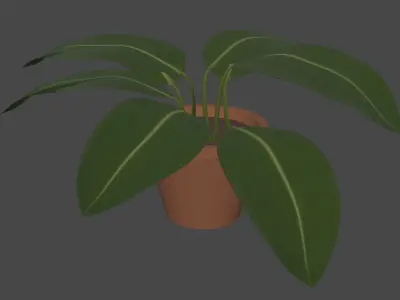 Plant pot  Low-poly 3D model