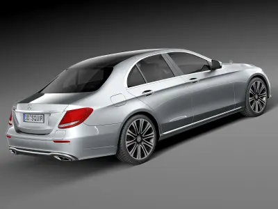 Mercedes E-Class 2017 mentalray 3D model
