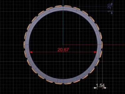 Wedding ring man 3D print model