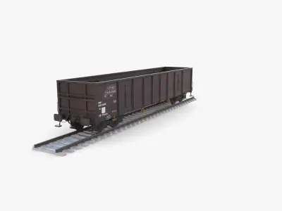 CFR Open Box Rail Car v1 3D model