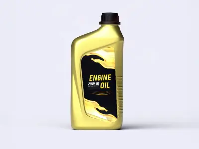 Engine Oil Bottle 20W-50  3D model