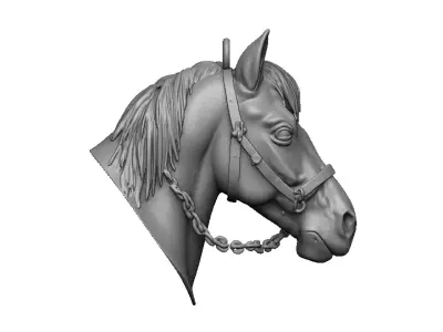 horse head 3D print model buy