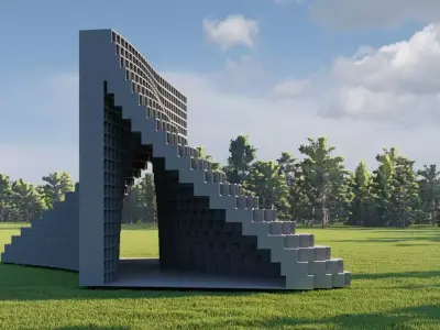 big serpentine 3D model