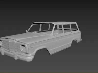Jeep Grand Wagoneer 1991 Body For Print 3D print model