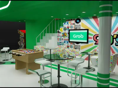 GRAB Booth Exhibition 3D model